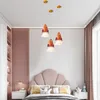 Lampes suspendues Mignon Fusée Lampe Lustre Pour Enfants Chambre Chambre Lumière Enfant Chevet Plafond Luminaires LED Décoration D'éclairage