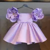 Nuevo vestido de flores a la moda para niñas, vestido de bautismo de bebé para fiesta de cumpleaños de 1er año para niñas, disfraz de princesa de Navidad, Vestidos infantiles