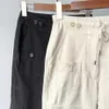 Tasca a vita alta toteme nuovo cotone coulisse pantaloni multitasche a vita alta dritti pantaloni cargo vintage da donna