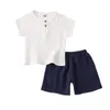 Zestawy odzieżowe Milancel Summer Baby Set Ubrania Sit Solid Tee and Shorts 2 szt. Chłopcy