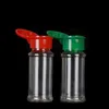 Set di bottiglie di spezie vuote in plastica per conservare sale, pepe e condimenti per barbecue, bottiglie di shaker glitterati da 60 ml/2 oz Thngh