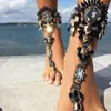 Hanekler Kadınlar İçin Boho Takı Abartılı Plaj Alaşımlı Hakk Taş Halek Chaince Cheville Tatil Hediyesi