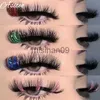 False Eyelashes Asiteo Wholesale 25mm Colored Lashes Glitter Mink Eyelashes Extension Supplies 5D Pink Blue Fluffy Cruelty Free False Lash Bulk J230717