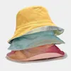 Berretti Cappello da sole colorato tie-dye Paralume da donna con cappelli da pescatore doppi a gronda larga