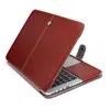 Sample Fashion PU Leather Case Folio Protective Cover For Macbook Air Pro Retina 12 13 15 16 inch Slim Folding Laptop Cases Good quality