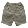 Shorts masculinos de verão com bolsos laterais largos elásticos na cintura com cordão para esportes, calças curtas para treinamento masculino, roupas masculinas