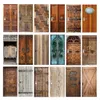 Wall Stickers Retro Imitation Wooden Door To Make Old PVC Waterproof Selfadhesive Scratchresistant Home Decoration Mural Posters 230717