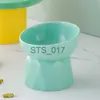 Dog Bowls Feeders Other Pet Supplies Cat Macaron Color Ceramic Bowl Elevated Pet Food Water Feeders Non-slip Small Dogs Drinking Eating Supplies x0717 x0715