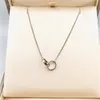 Colliers de créateurs pour les adolescentes Silver Valentines Day Girlfriend Girdmes Love Collier Pendants Pendants Lady Sweater chaîne a des colliers de luxe à la mode