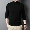 Męska marka swetra merino wełna turtleeck SWEATK MEN Odzież Odzież jesienna zima czysty kolor Slim Grube kaszmirowe pullover Z3016