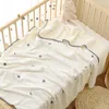 Coperte Swaddling Ricamato Nato Baby Comforter Coperta Swaddle Warp Infant Kids Microfiber Cuddle Quilt 230717