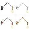 Wall Lamp Long Sconces Reading Led Light Exterior Switch Candles Swing Arm