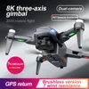 RG106 MAX RG106 PRO DRONE 8K Profesional GPS 3 km quadcopter med dubbelkamera 3 Axis Gimbal Brushless RC Dron FPV Toys