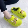 Platform Shevalues 278 Hole Slippers Outdoor Clogs 6 cm dikke sandalen vrouwen Eva Non-slip Flip Flops Home Slides Garden schoenen 230717 C