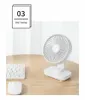 Fans Usb 4 Gear Stong Wind Desktop Electric 4000mAh Long Endurance Small Fan Mini Portable Charging Home Dormitory Fan 230717