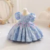 Robe de princesse fille Deux ans super mignon robe d'un an robe fille été arc lumière luxe super fée haut de gamme jupe moelleuse.