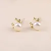 Stud Earrings Natural Freshwater Pearl Baroque Antler Shape Exquisite Accessories Women Personality Wedding Party Jewelry