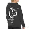 Sweats à capuche pour hommes Sweat pour hommes pour femmes Funny Randy Rhoads Tribute Print Casual Hoodie Streatwear