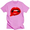 Мужские футболки T Rare Viviene Westwood Lips Gold Label Unisex The Trube USA Size S 2xl Tegless Tee Flor 230718