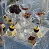 Decorations Romantic Wedding decor Dessert Bar Table Buffet Plate Holder Acrylic Shelf Wedding Banquet Cake Cookies Sushi Bread Fruits Tea Bre