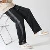 Grande taille hommes pantalons de survêtement velours côtelé Streetwear droite décontracté jambe large ample Harajuku pantalon nouveau mâle longue piste pantalon