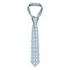 Bow Ties Stylish Llama Blue Alpaca Necktie Unisex Fashion Polyester 8 Cm Wide Animal Pet Neck Tie For Men Shirt Accessories Gravatas Gift