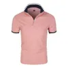 Herren Polos 2023 Sommer Hohe Qualität Männer Polo Shirts Casual Business Social Kurzarm Herren Stehkragen Bequemes Hemd 230717