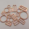 Sewing notions bra rings and sliders strap adjustment buckle in rose gold304n