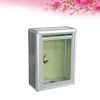 Gift Wrap 1pc Acrylic Letter Box Wall Mount Mailbox Complaint Lucency Small Size For Office Home