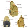 Bolsas al aire libre Tactical Sling Bag Military Hunting Accessori EDC Hombro impermeable para hombres Cordura Fabric Durable Camping Pack Molle 230717