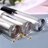 Tubes de brillant à lèvres avec baguette vide, bouteilles de brillant à lèvres rechargeables de 8 ml Mini bouteille de baume à lèvres contenants transparents avec bouchons en caoutchouc Uvmve