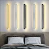 Duvar lambası modern led ev yatak odası oturma odası yüzeye monte kanepe arka plan aplik aydınlatma fikstürü için uzun kapalı dekor