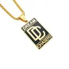 Pendant Necklaces Vintage Titanium Stainless Steel Dream Chaser Necklace Men Women Fashion DC Mini Dog Tag Jewelry Gift