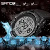 Armbanduhren Sanda Outdoor Herren Sportuhren Schwarz LED Digitaluhr Wasserdicht Militär Wecker Relogio Masculino