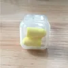 Plastpärlor förvaringsbehållare Mini Clear Square Box tomt fodral med lock för öronproppar smycken hårdvara eller någon annan liten hantverk vqdce