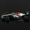 Diecast Model Bburago 1 43 MercedesAMG Team W13 #44 Lewis Hamilton Legering Luxe Voertuig Formule Een Speelgoed Gift 230617