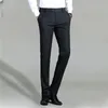 Trajes de hombre 2023 primavera estiramiento blanco Color sólido estilo clásico Slim Fit pantalones suaves marca masculina pantalones casuales de negocios A30