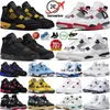 Jumpman 4 Basketball Shoes 4S Sneakers Womens Mens Trainers Military Black Cat Red Thunder White Oreo University Blue Grey Gray Seafoam Pure Pine Green