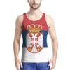 Serbia Free Custom Made Name Number Team Logo Srbija Tank Tops Srb Country Travel Srpski Nation Serbien Flag Print Photo Clothes