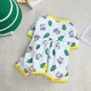 Hundkläder Stylish Pets Clothes Printing Trendy Four Leggings Puppy Pet Romper Jumpsuit