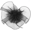 Bandanas Top Hat Womans Tea Hats Women Hair Accessories Fascinators Dress Mesh Party Headband Banquet