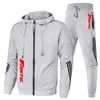 Agasalhos masculinos FOR Fantic Motor Motorcycle 2023 Roupas esportivas casuais com capuz e calças estampadas