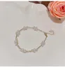 Braccialetto di perle barocche filo da donna francese vintage versatile leggero lusso piccolo gruppo Handstring Handjewelry