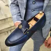 Loafers 777 Siyah Slip-On Tur Toe Toe Moda Erkek Elbise Erkekler İçin Düğün Ayakkabıları Boyut 38-47 230718 S