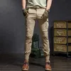 Męskie spodnie Modna wysokiej jakości ultracienne wojskowe kamuflaż swobodny taktyczny spodni ładunkowy uliczny odzież HARAJUKU JOGGERS Męskie spodnie 230718