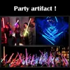 LED Light Sticks 2st Toy Laser Sword Red and Blue Double Dractable Two in One Lightsaber Jedi Cosplay Weapon Barn Gift 230718