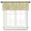 Rideau géométrique minimaliste dégradé court Tulle rideaux pour cuisine café Voile transparent demi-rideau chambre porte