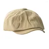 Berets Women Vintage Lekkie SBBY Flat Cap Regultable Summer Visor Beret Cabbie Hat