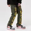 Men's Jeans Trendy trousers male youth cargo pants casual fashion loose waist summer straight camouflage 230718