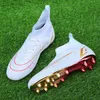 Jurk voor 138 professionele schoenen met hoge topschoenen Men FG/TF Grass Training Football Boots Kids Outdoor enkel Cleats voetbal sneakers 230717 909